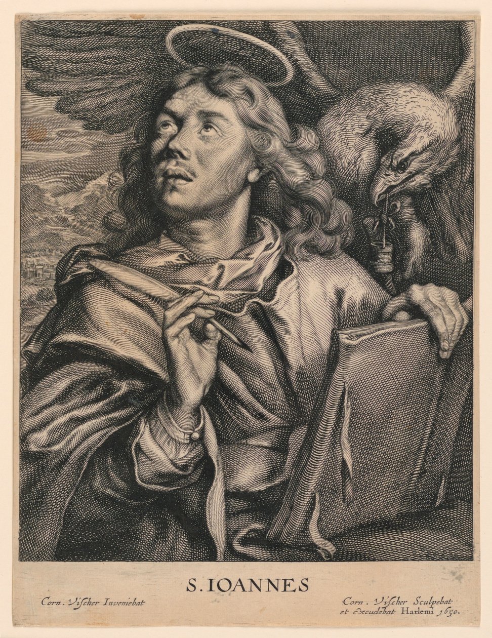 Św. Jan Ewangelista (S. Ioannes) autorstwa Cornelis Visscher
