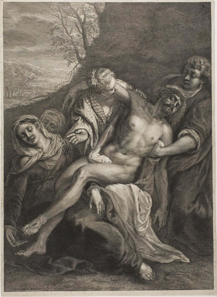 Lamentacja, z gabinetu Reynsta autorstwa Cornelis Visscher