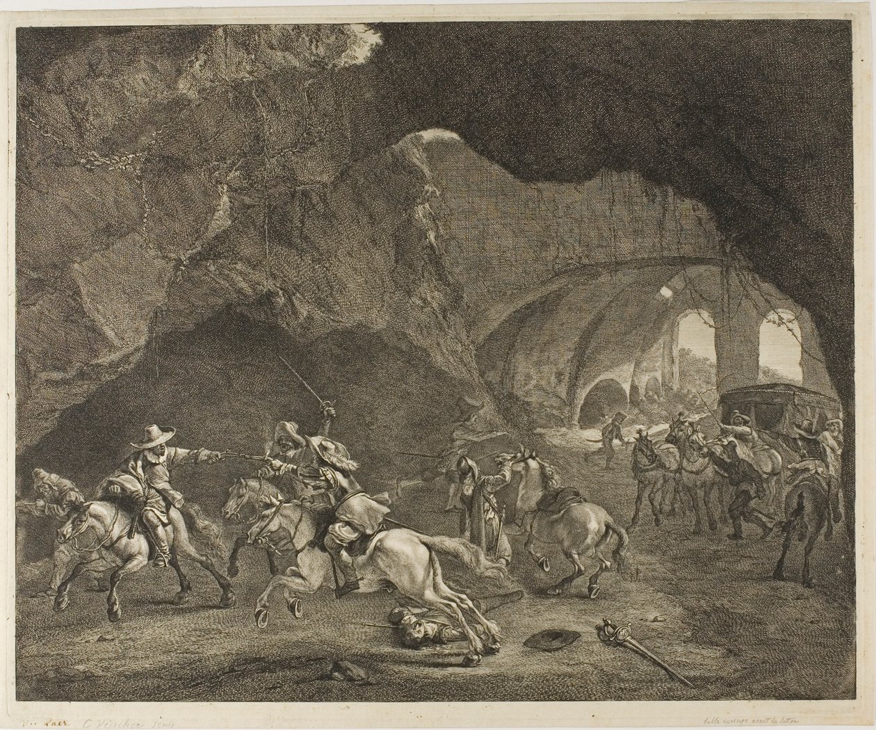 Strzał z pistoletu autorstwa Cornelis Visscher
