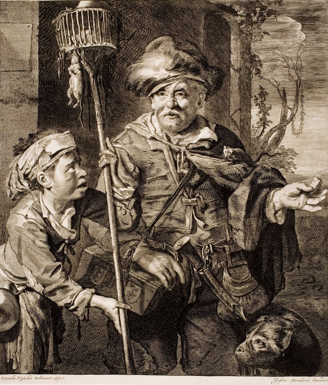 Sprzedawca trucizny na szczury autorstwa Cornelis Visscher