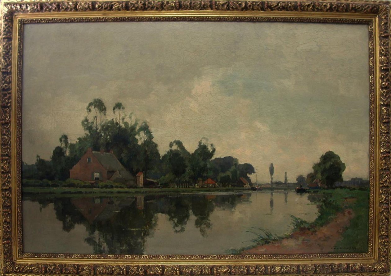 Amstel koło Ouderkerk autorstwa Cornelis Vreedenburgh