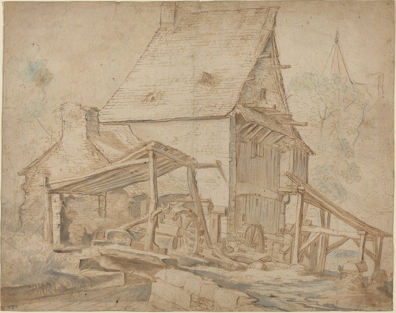 Stary młyn wodny autorstwa Cornelis Willaerts