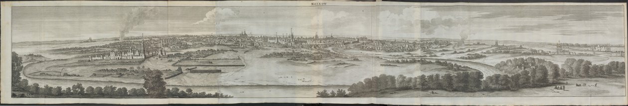 Moskwa Od: Podróże przez Moskwę, 1711 autorstwa Cornelis de Bruijn