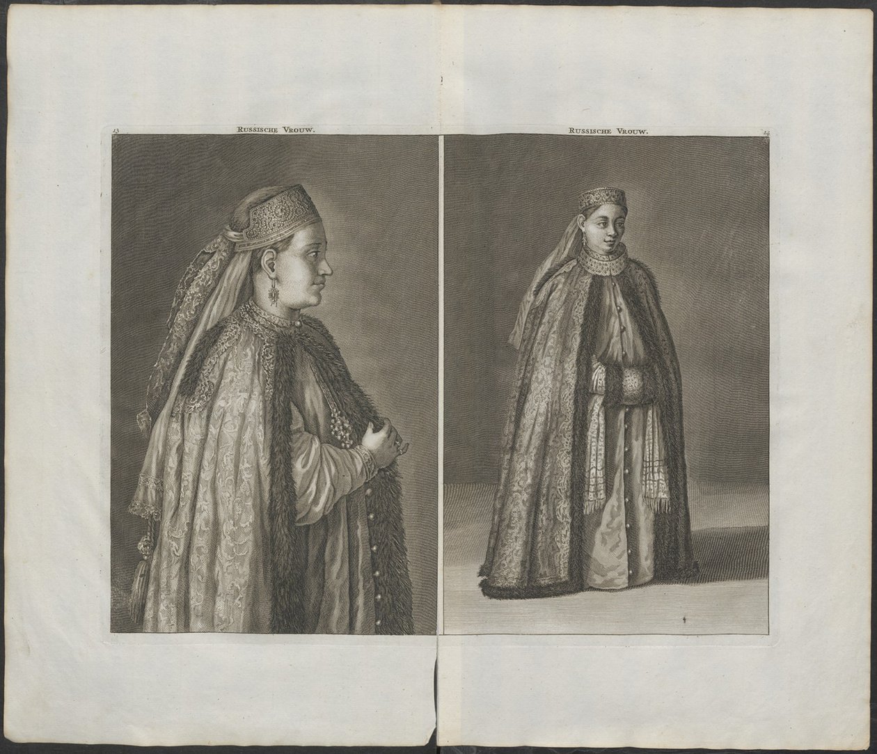 Rosjanka Od: Podróże po Moskwie, 1711 autorstwa Cornelis de Bruijn