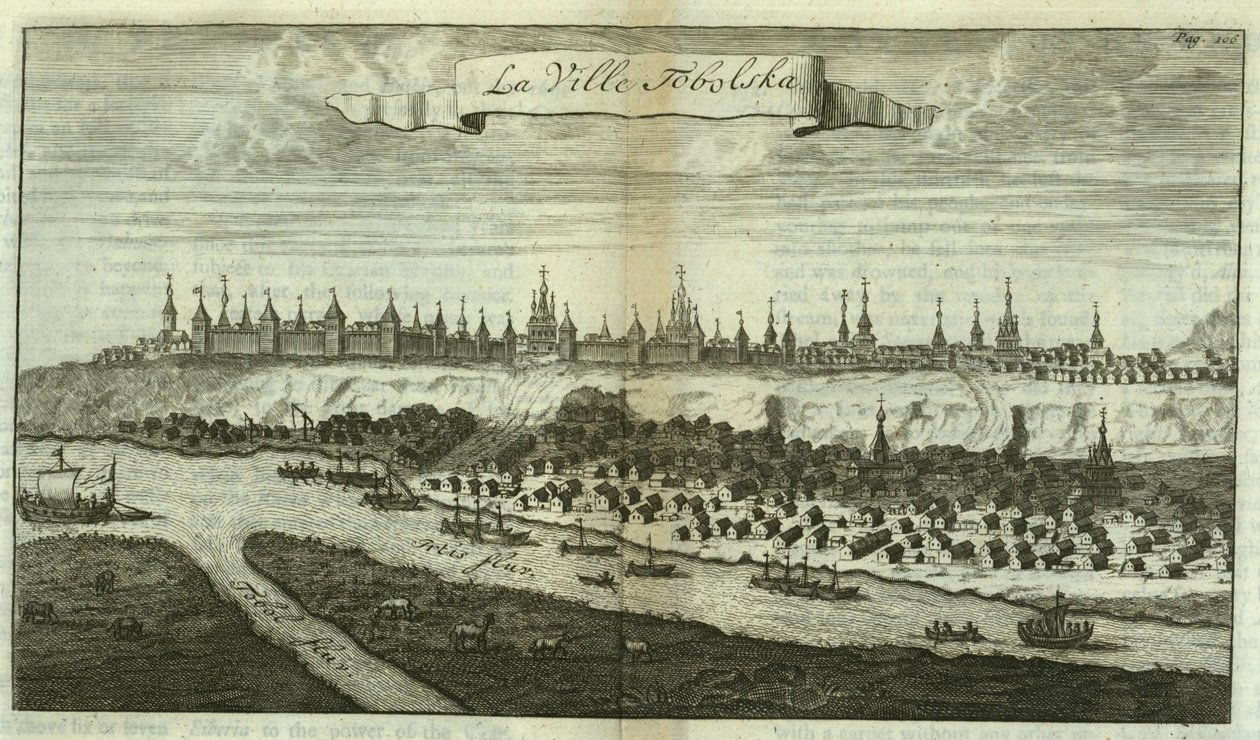 Tobolsk Od: Podróże do Moskwy, 1711 autorstwa Cornelis de Bruijn