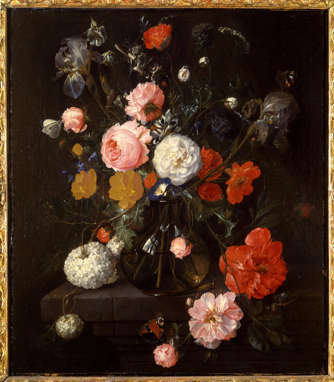 Wazon z kwiatami, ok.1670-80 autorstwa Cornelis de Heem