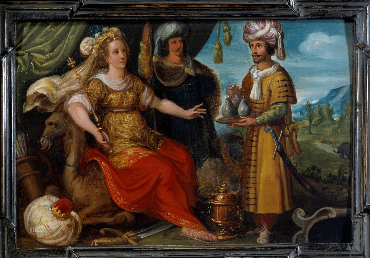 Cztery części świata: Azja. Obraz Cornelisa De Baellieur (1607-1671), szkoła flamandzka autorstwa Cornelis de I Baellieur