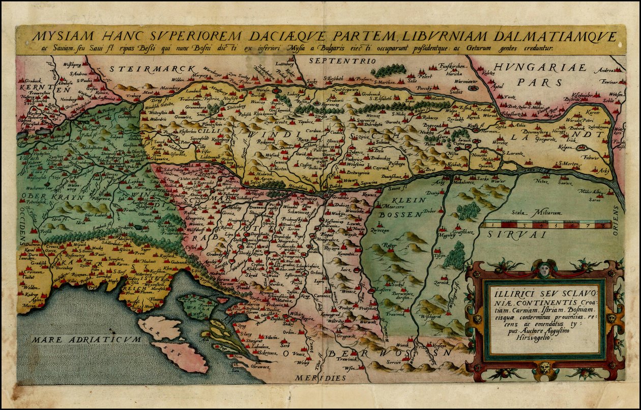 Mapa północnych Bałkanów Cornelisa de Jode z 1593 r. autorstwa Cornelis de Jode