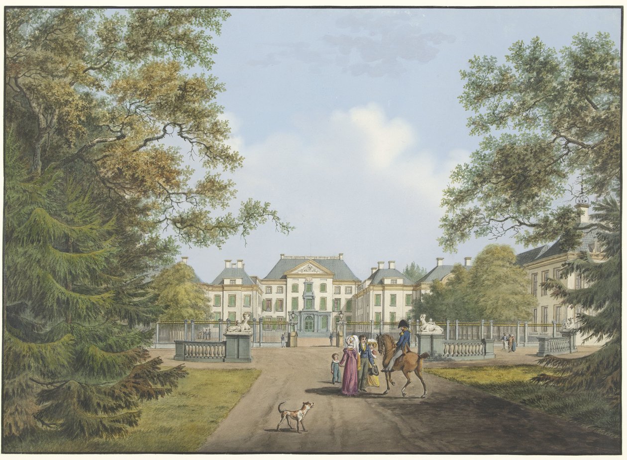 Widok na pałac Het Loo autorstwa Cornelis de Kruyff