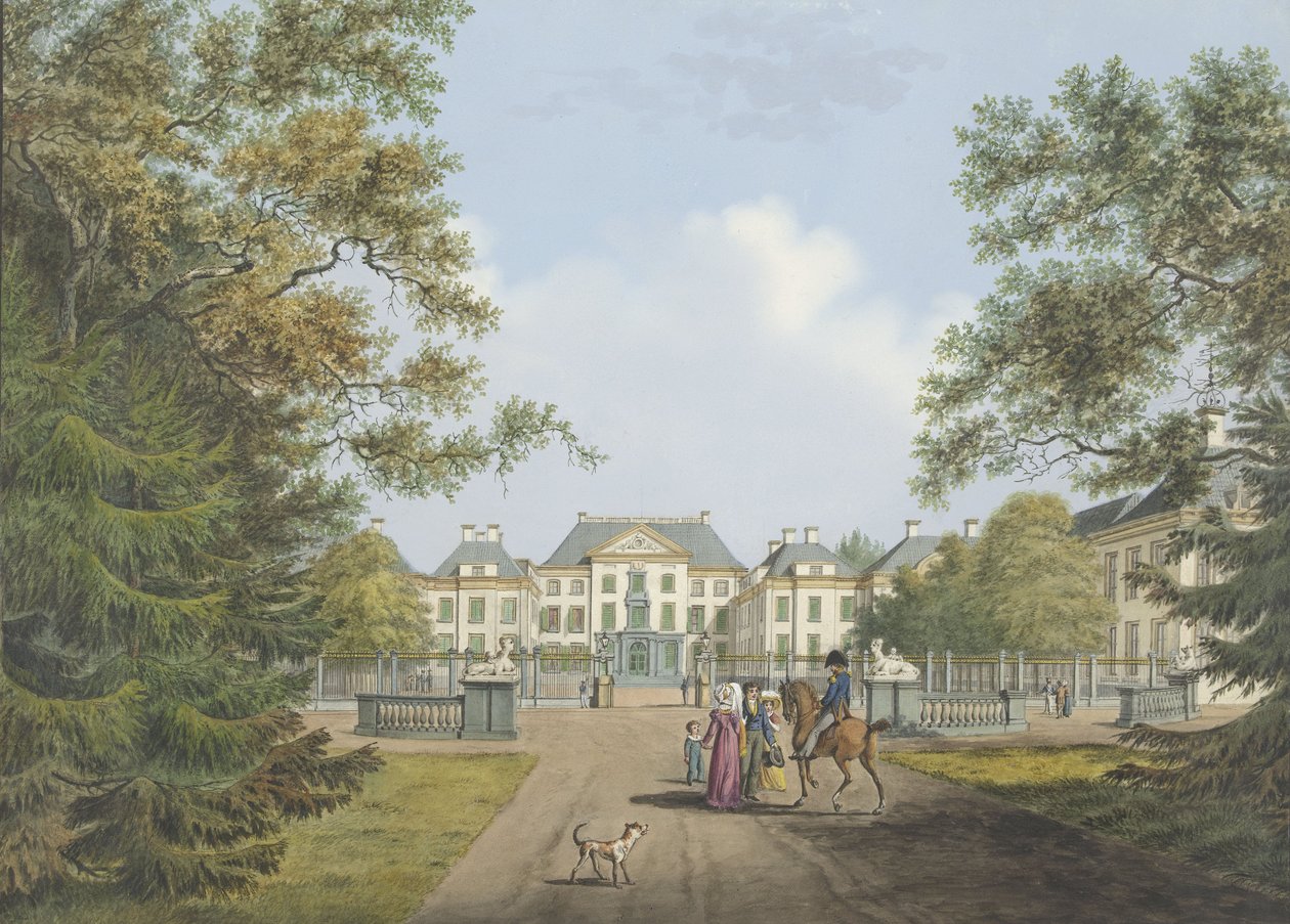Widok na pałac Het Loo autorstwa Cornelis de Kruyff