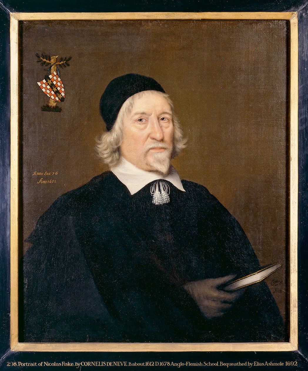 Portret mężczyzny, zwany Nicholas Fiske, 1651 autorstwa Cornelis de Neve