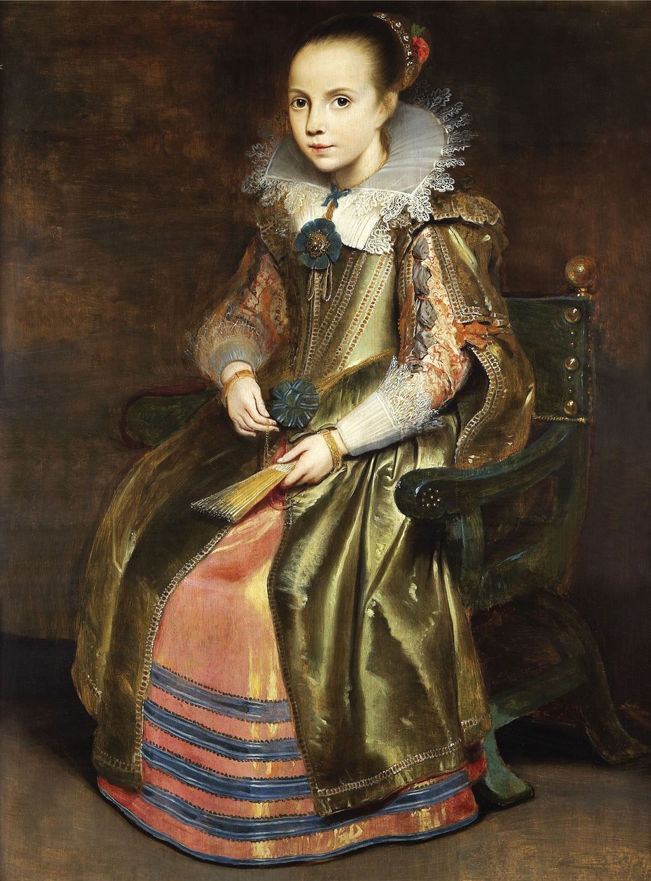 Elisabeth Vekemans jako mała dziewczynka autorstwa Cornelis de Vos