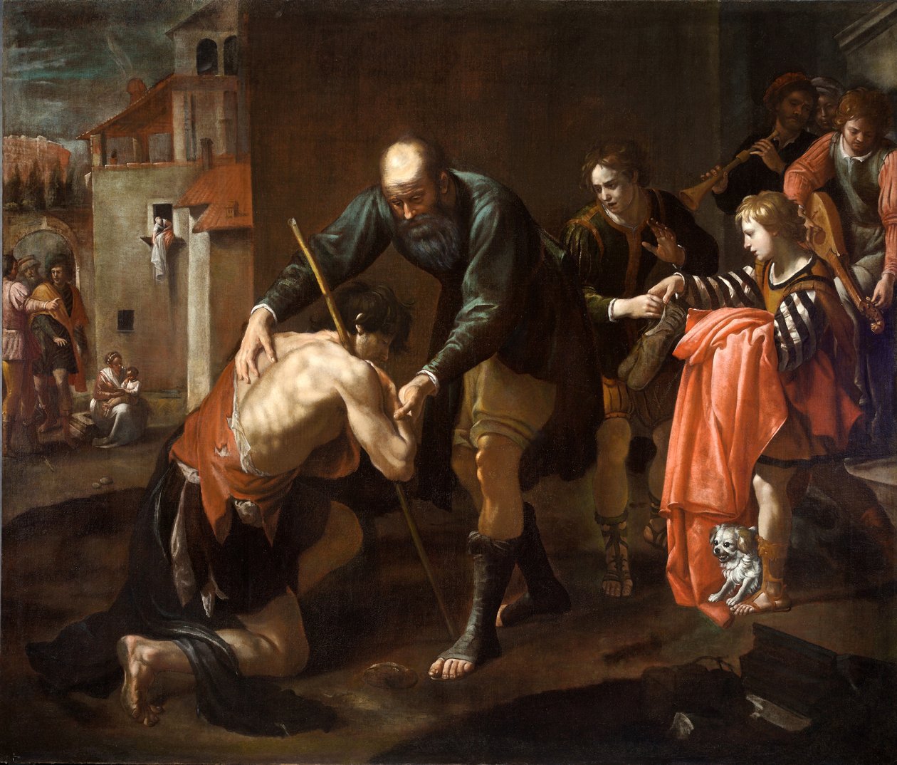 Powrót syna marnotrawnego, ok. 1650 r. (olej na płótnie) autorstwa Cornelis de Wael