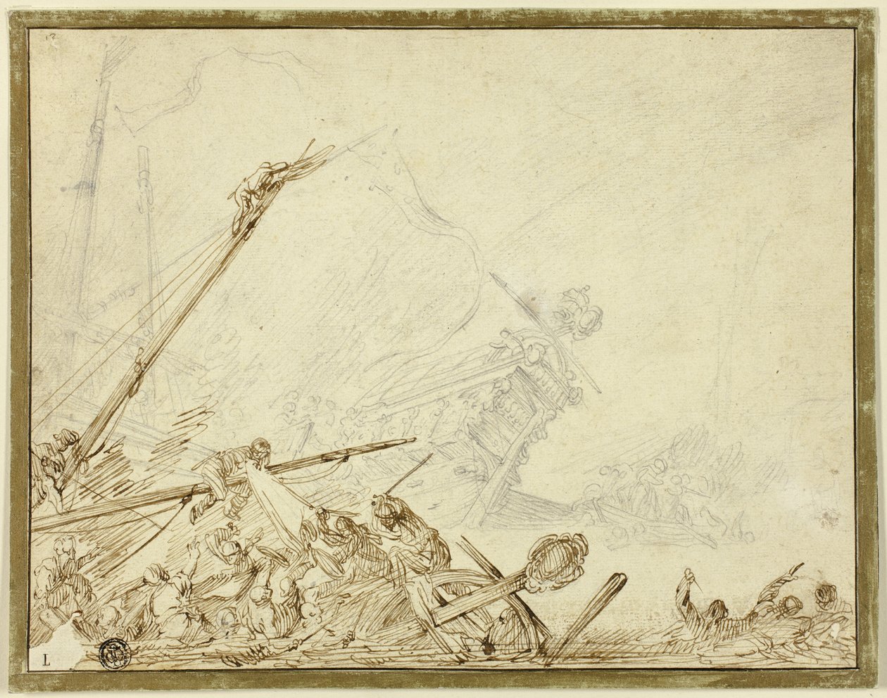 Wrak statku autorstwa Cornelis de Wael