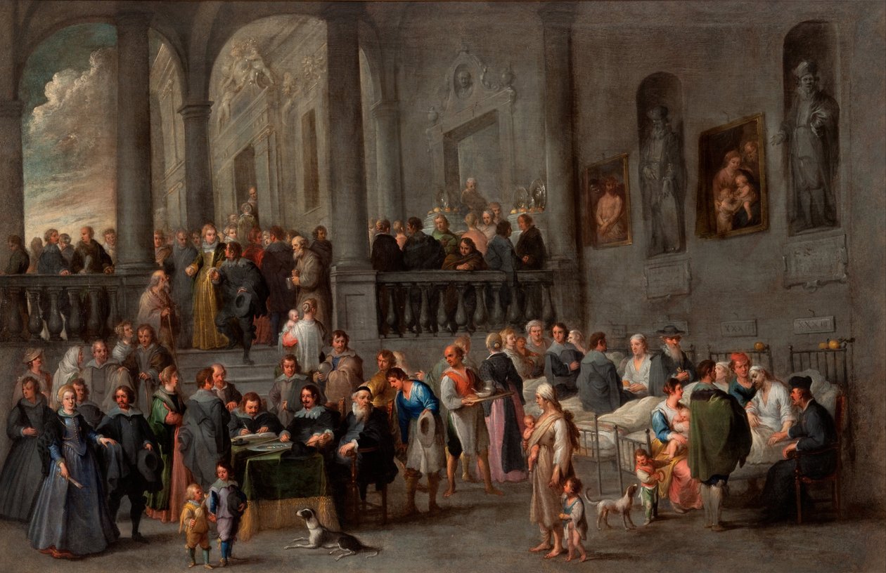 Odwiedzać chorych autorstwa Cornelis de Wael