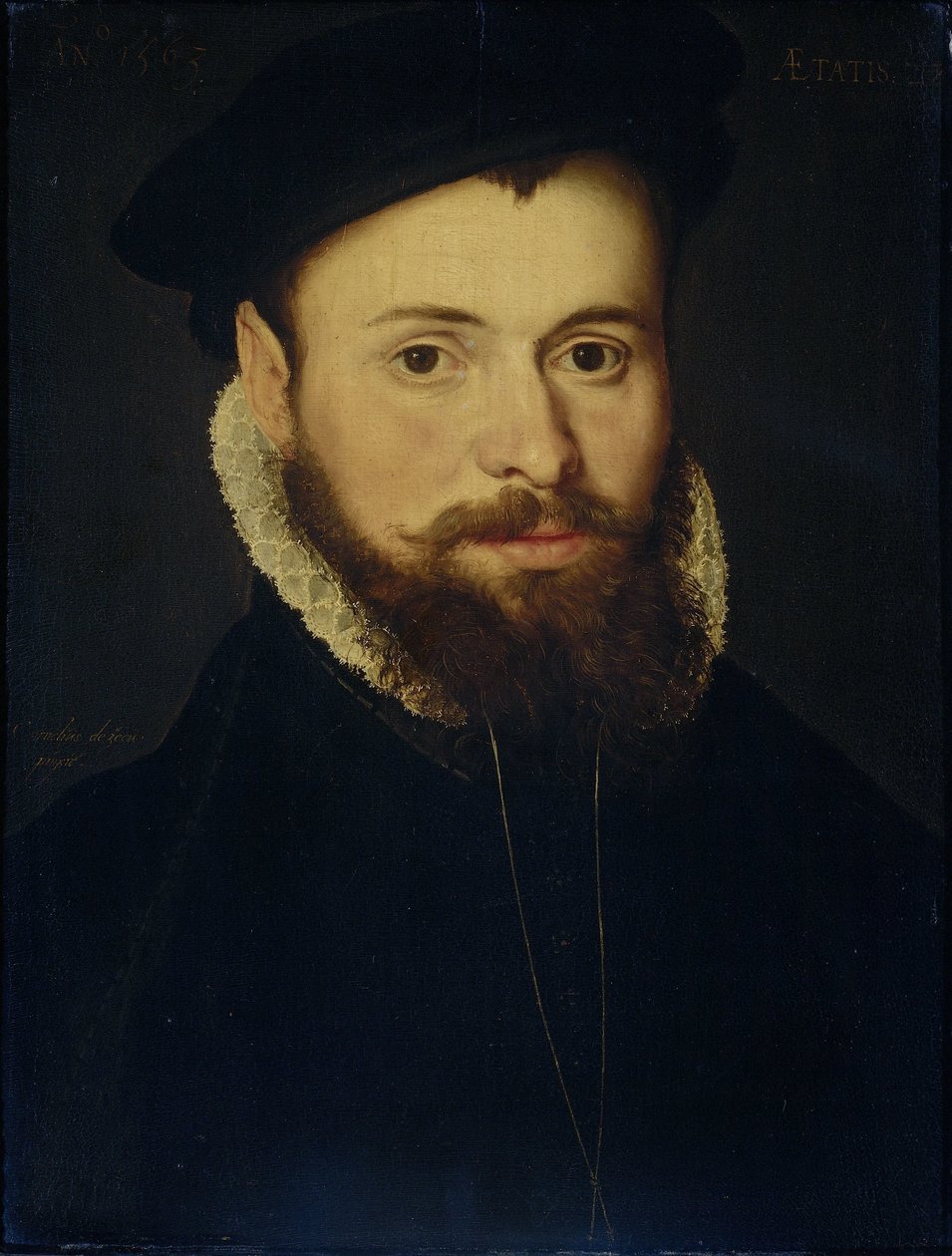 Portret młodego mężczyzny autorstwa Cornelis de Zeeuw