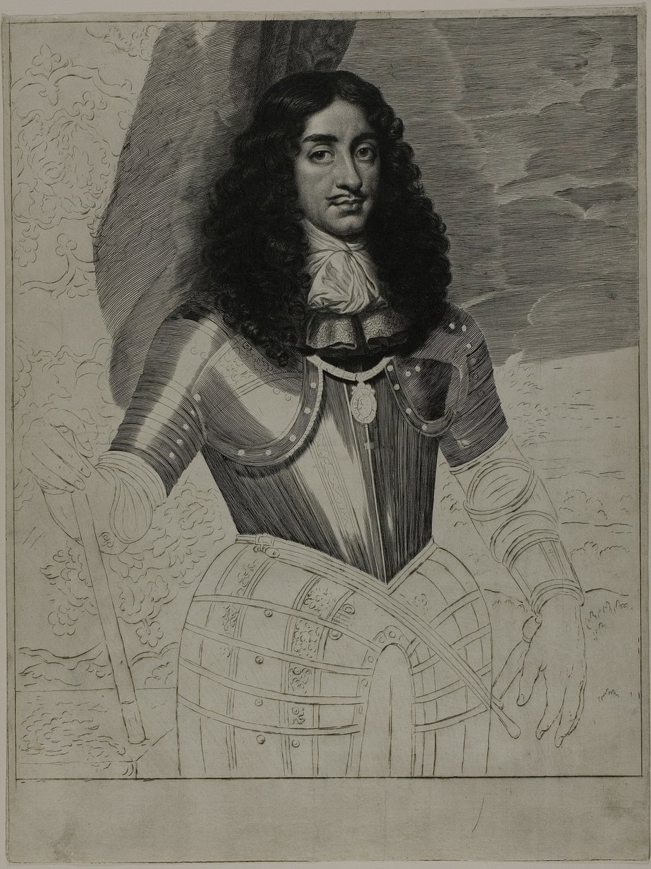 Karol II, król Anglii autorstwa Cornelis van Dalen II