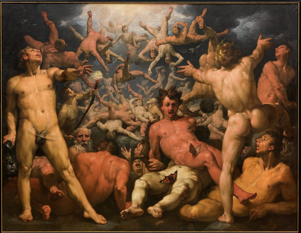 Upadek tytanów autorstwa Cornelis van Haarlem