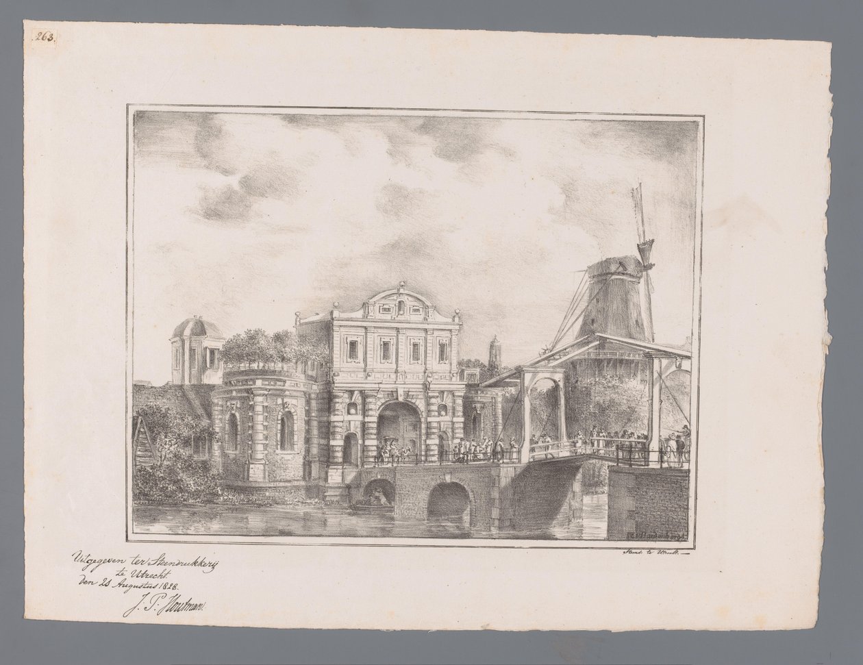 Catharijnepoort w Utrechcie Obrazy twarzy w Utrechcie lub w jego pobliżu (tytuł serii) autorstwa Cornelis van Hardenbergh