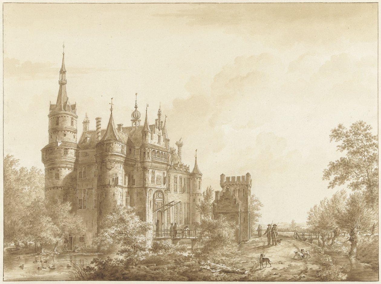 Zamek Wijk bij Duurstede (?) autorstwa Cornelis van Hardenbergh