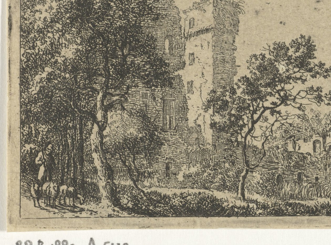 Ruiny zamku de Haar autorstwa Cornelis van Hardenbergh