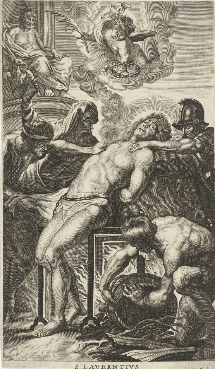 Męczeństwo św. Wawrzyńca autorstwa Cornelis van Merlen