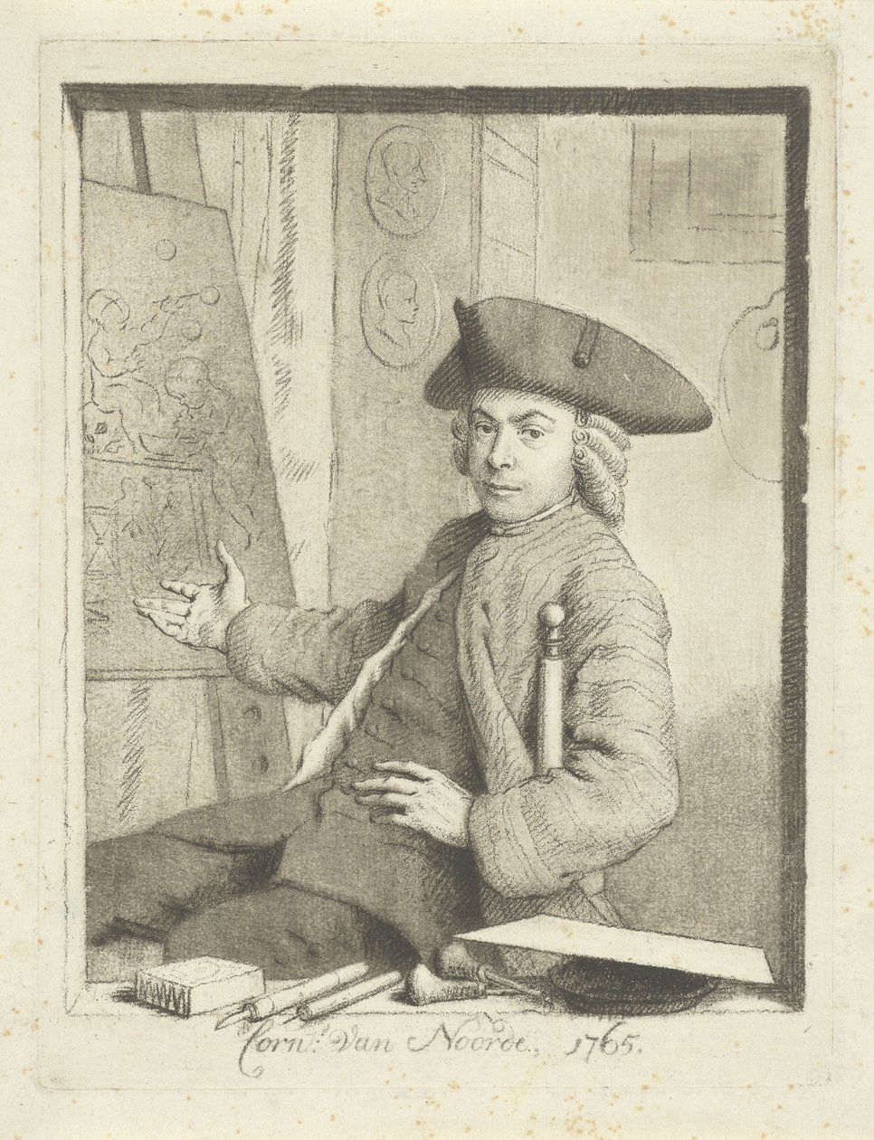 Autoportret Cornelisa van Noorde autorstwa Cornelis van Noorde