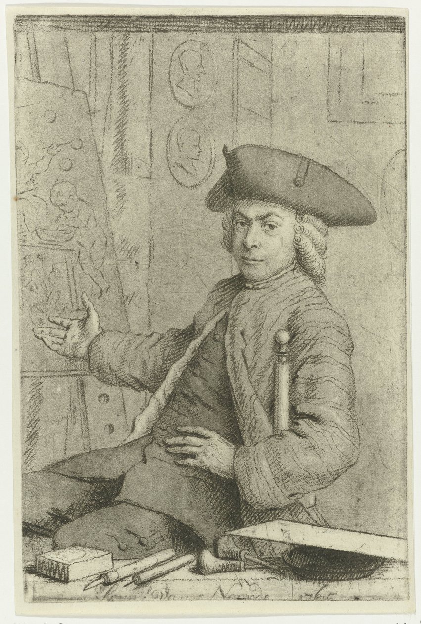 Autoportret Cornelisa van Noorde autorstwa Cornelis van Noorde