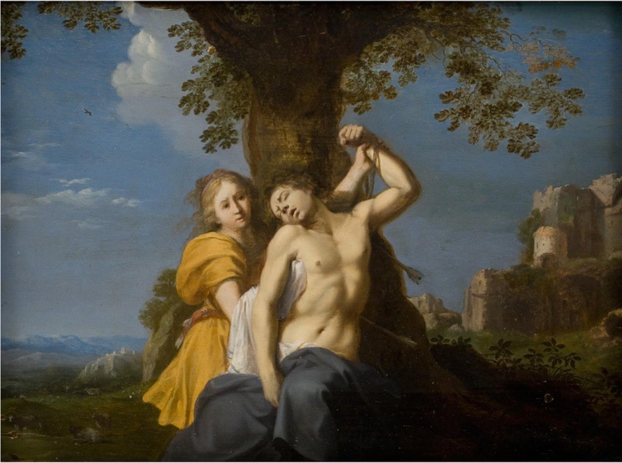 Św. Sebastian autorstwa Cornelis van Poelenburch