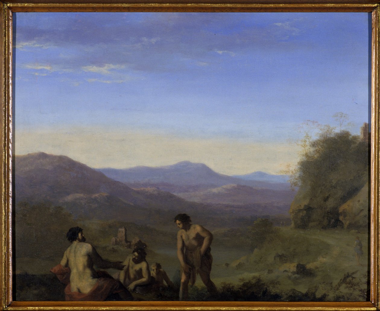 Krajobraz Arkadii (olej na miedzi) autorstwa Cornelis van Poelenburgh or Poelenburch