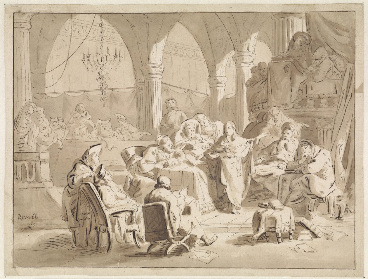 Chrystus w wieku dwunastu lat w świątyni autorstwa Cornelis van der Griendt