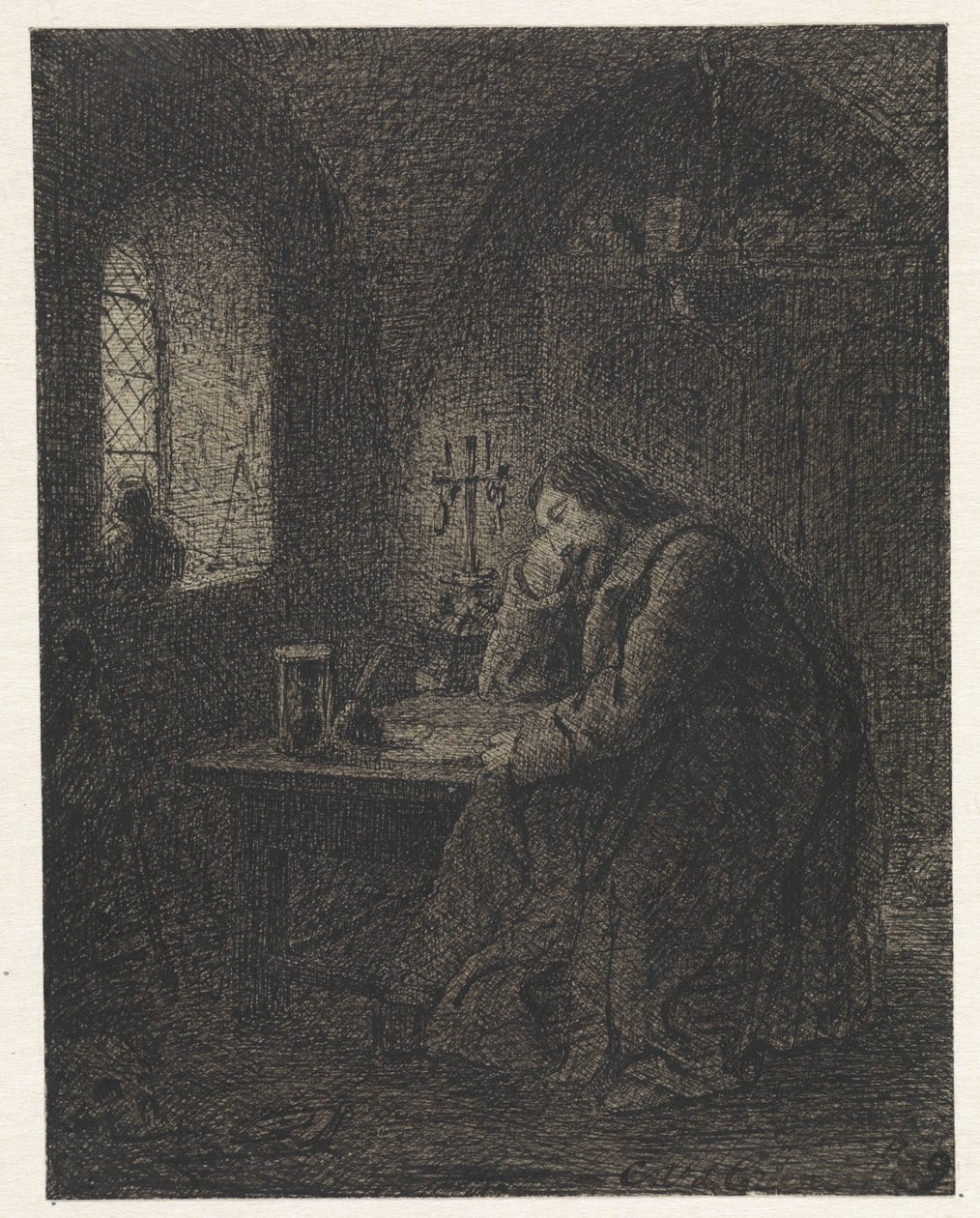 Uczony w gabinecie autorstwa Cornelis van der Griendt