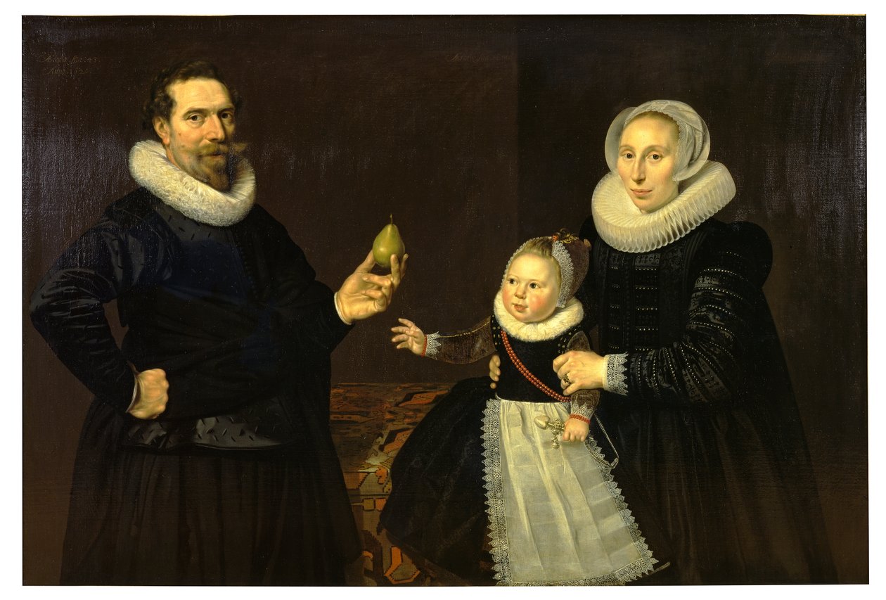 Portret rodzinny (olej na płótnie) autorstwa Cornelis van der Voort