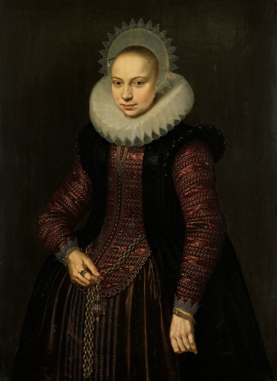 Portret Brechtje Overrijna van Schoterbosch autorstwa Cornelis van der Voort