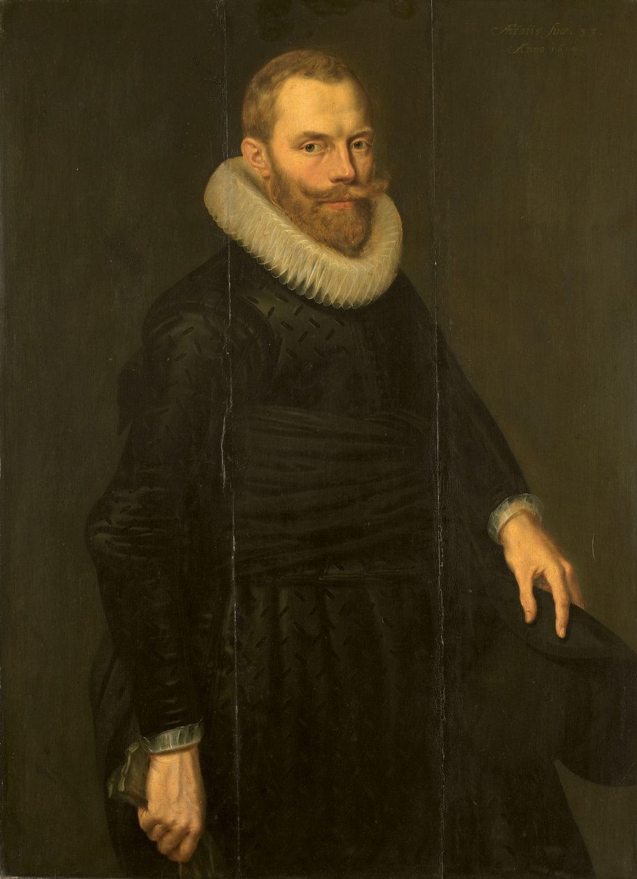 Portret Dicka Hasselaera autorstwa Cornelis van der Voort