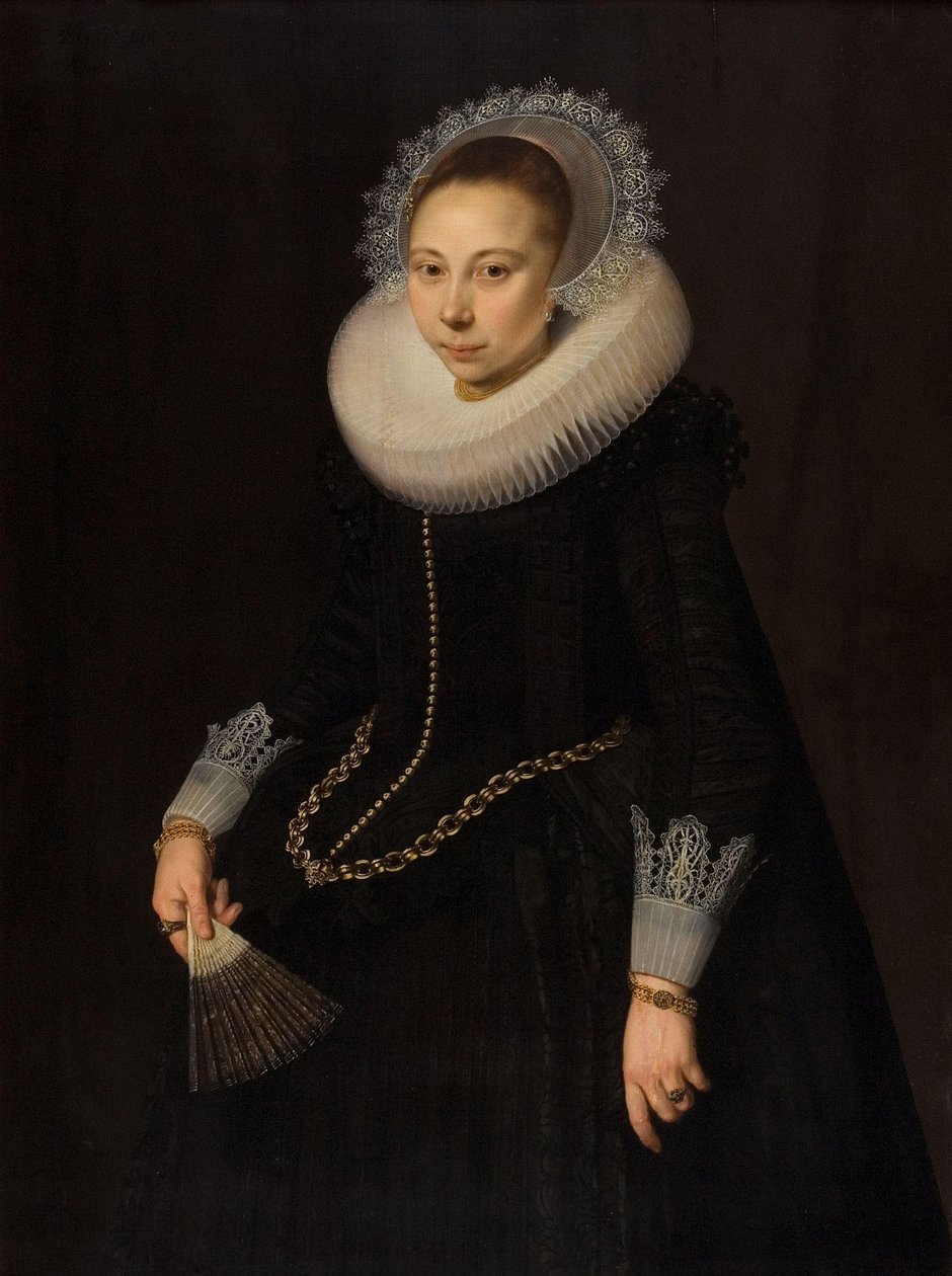 Portret Marii Overrijn van Schoterbosch (1599/1600-1638) autorstwa Cornelis van der Voort