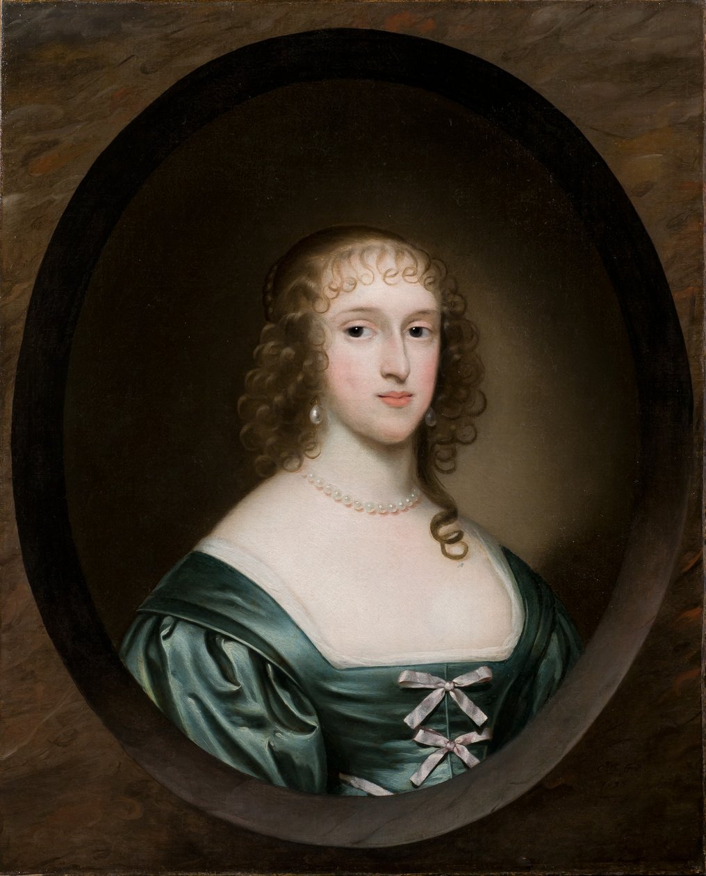 Portret Lady Bowyer, 1636 autorstwa Cornelius I Johnson