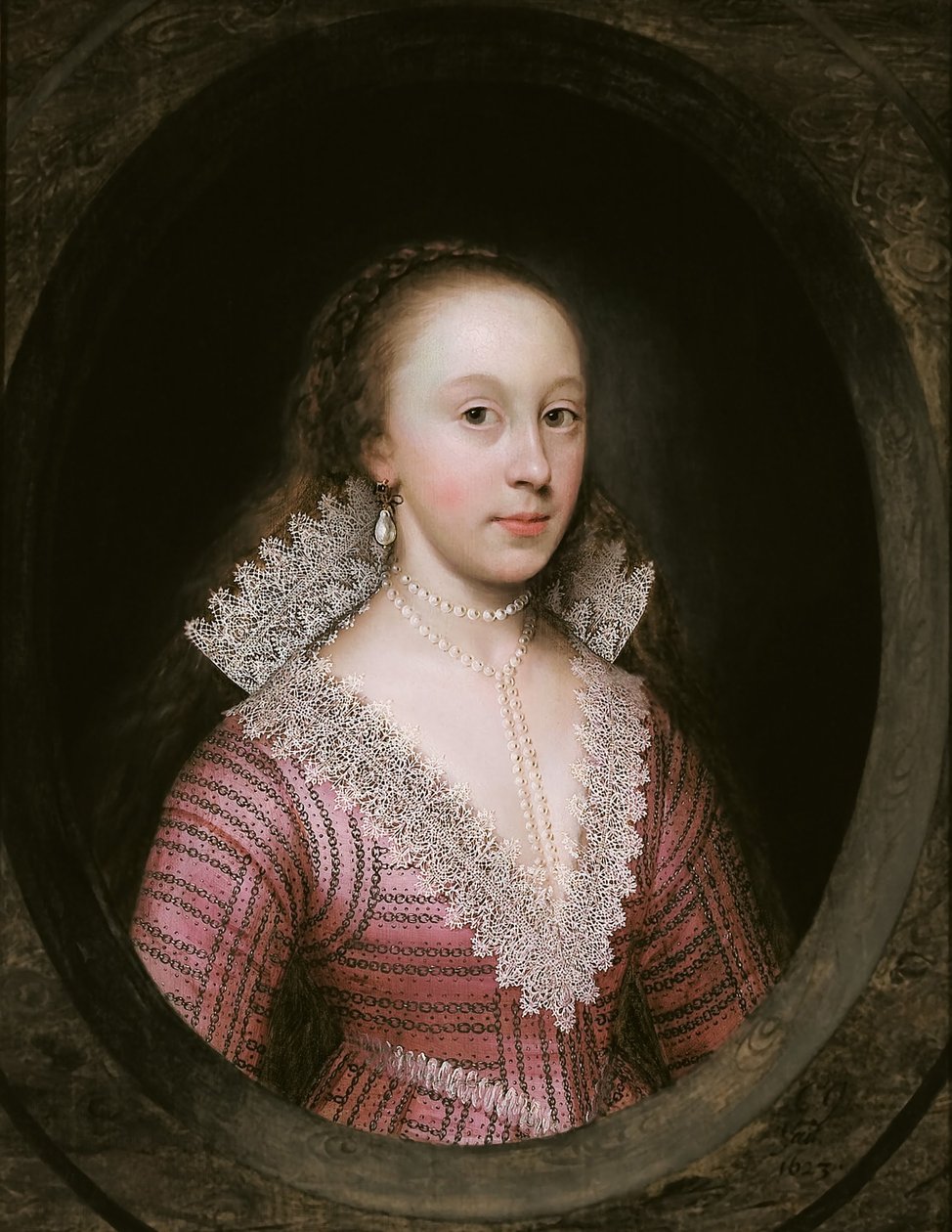 Dama, uważana za Catherine Fenn autorstwa Cornelius I Johnson