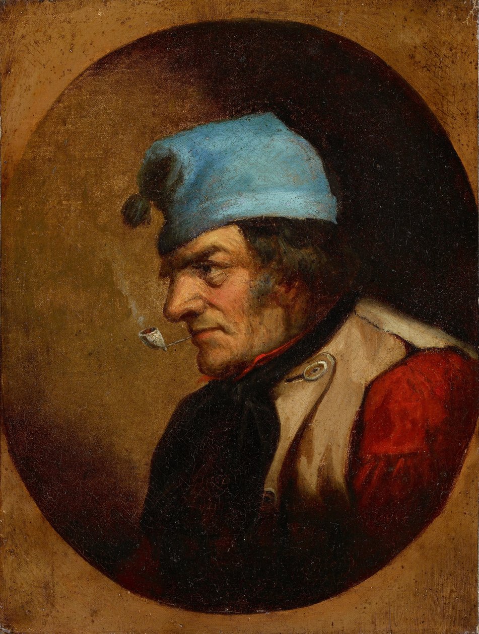 Habitant z Blue Tuque i Fajką autorstwa Cornelius Krieghoff