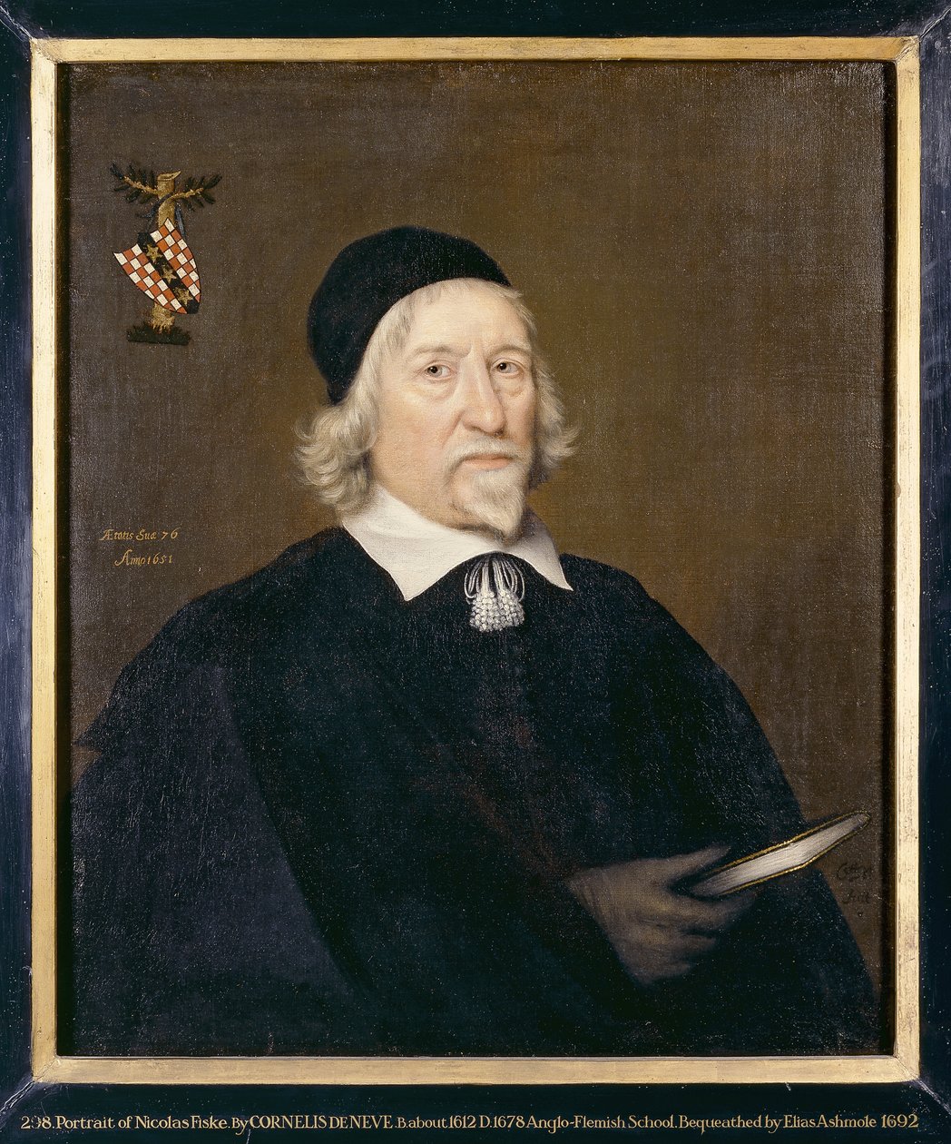 Portret mężczyzny, zwany Nicholas Fiske, 1651 autorstwa Cornelius de Neve