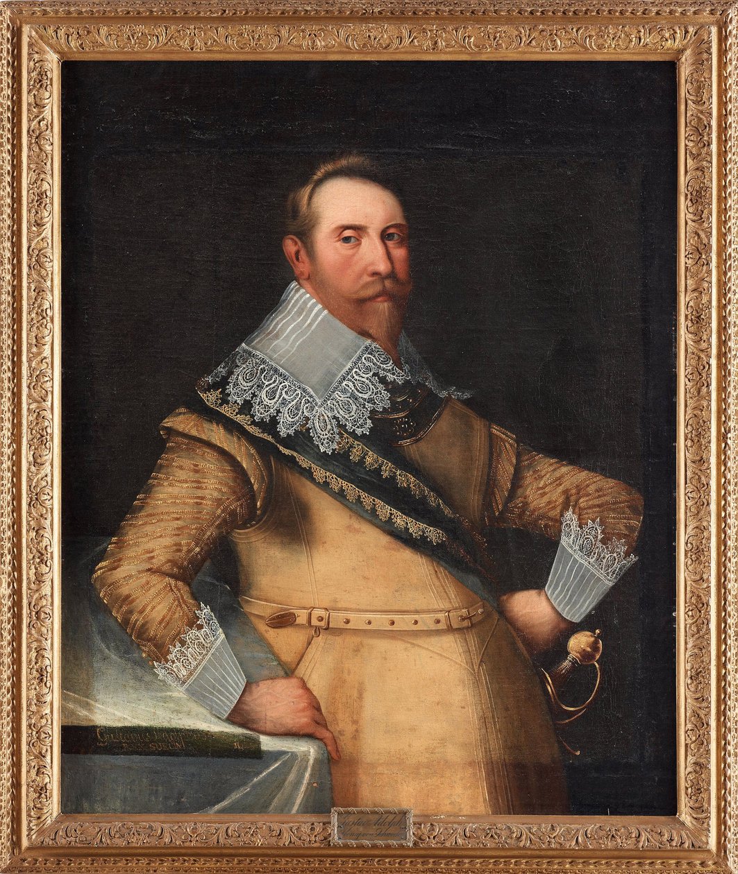 Gustave II Adolphe dit le Grand ou le lion du Nord (1594-1632) - Gustavus Adolphus of Sweden - Peinture de Cornelius Arendtz autorstwa Cornelius Arendtz