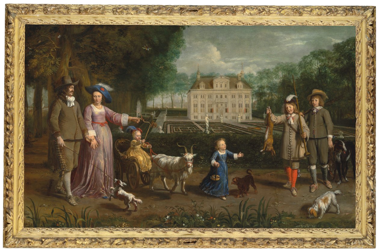 Grupowy portret rodziny autorstwa Cornelius Holsteyn