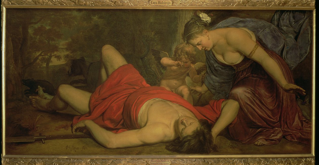 Wenus opłakująca śmierć Adonisa (olej na płótnie) autorstwa Cornelius Holsteyn