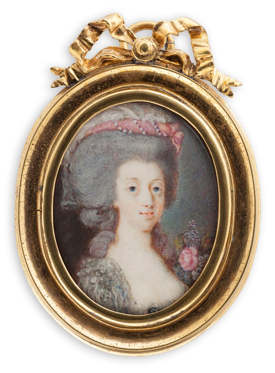 Portret Zofii Magdaleny Danii 1746-1813, królowej Szwecji. autorstwa Cornelius Høyer
