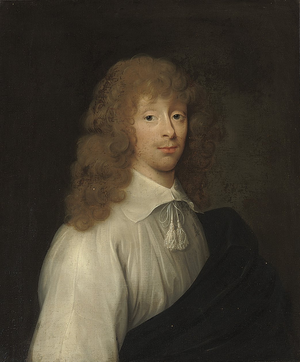 Portret tradycyjnie identyfikowany jako Catherine Vane, ubrany jak dżentelmen autorstwa Cornelius I Johnson