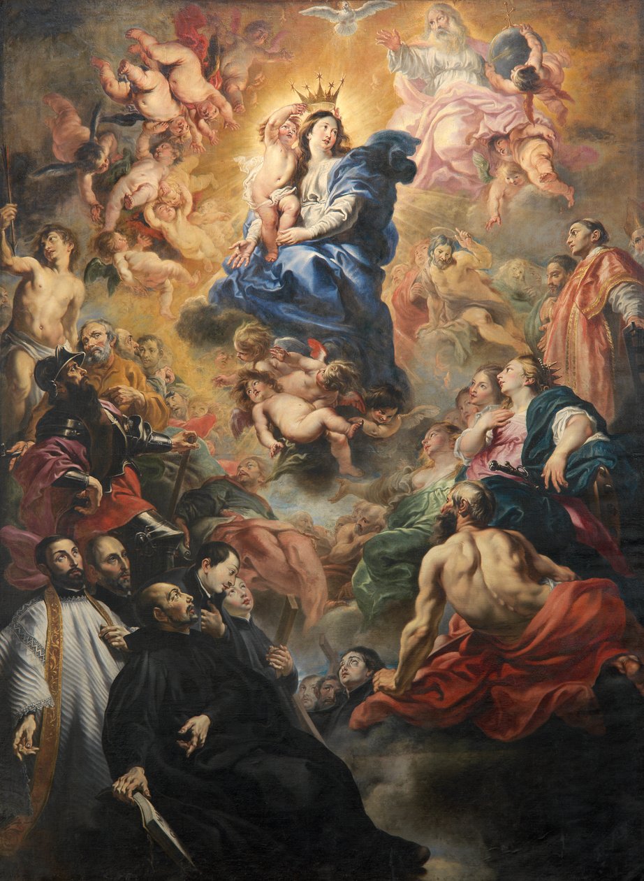 Koronacja Marii Panny (olej na płótnie) autorstwa Cornelius I Schut