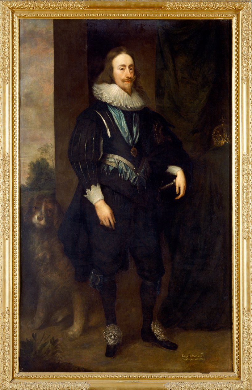 Karol I (olej na płótnie) autorstwa Cornelius Janssen van Ceulen