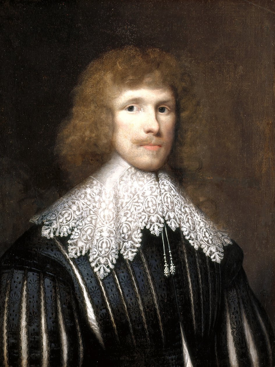 Portret Lucjusza Careya, drugiego wicehrabiego Falkland (olej na płótnie) autorstwa Cornelius Janssen van Ceulen