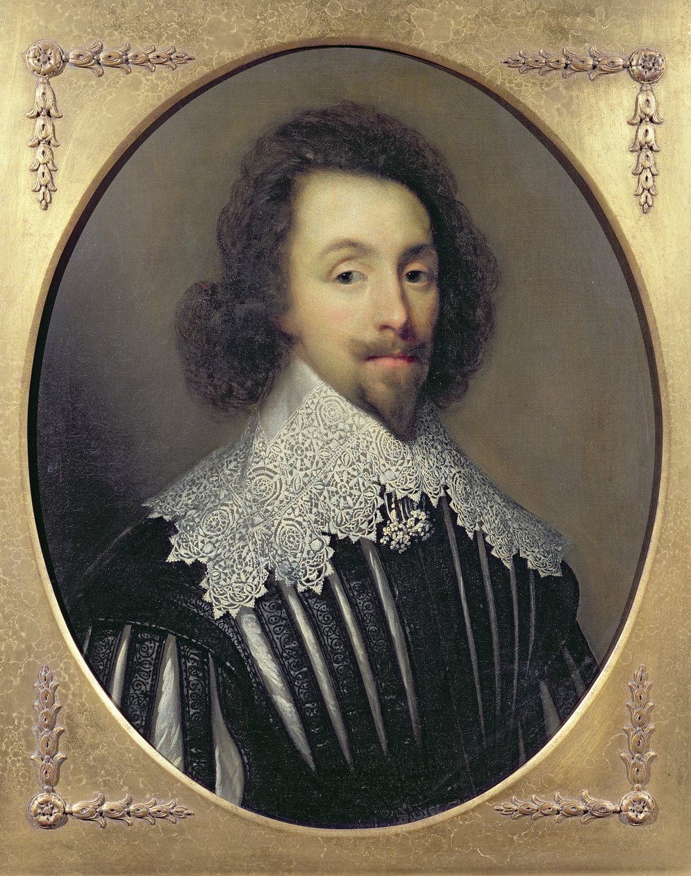 Portret króla Karola I Wielkiej Brytanii i Irlandii (1600-49) autorstwa Cornelius Janssen van Ceulen