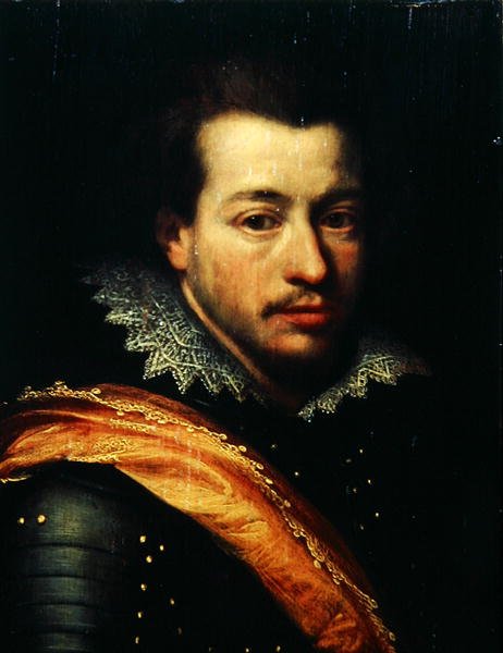 Portret mężczyzny w zbroi (olej na panelu) autorstwa Cornelius Janssen van Ceulen